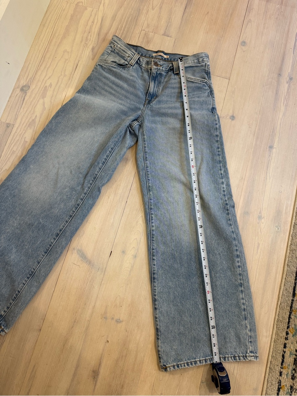 Levi's Blue High-Rise ‘94 baggy Wide-Leg Jeans - 28 x 31 - Picture 7 of 9